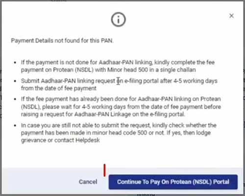 Payment Not Found