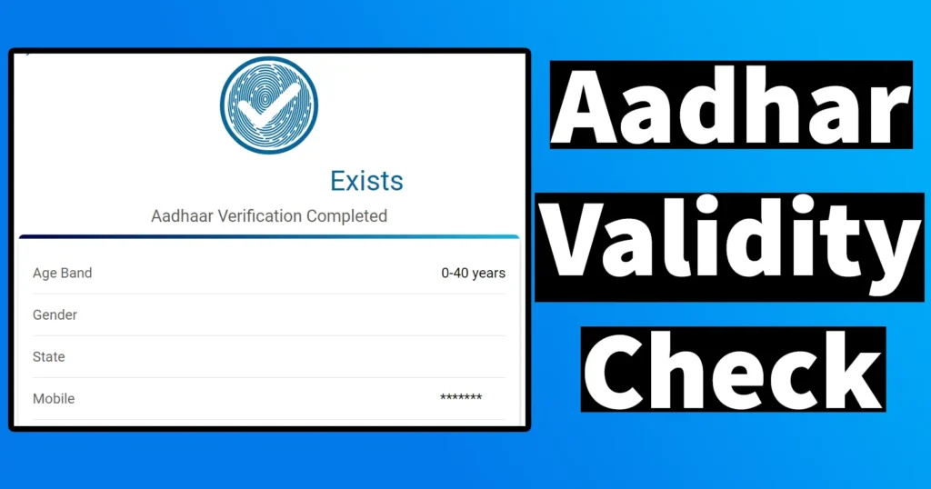 Aadhar Card Validity Check