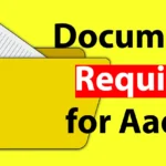 Documents required for Aadhar Card