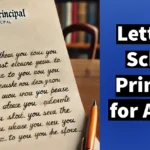 Letter to School Principal for Aadhar Card