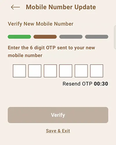 Mobile Number OTP